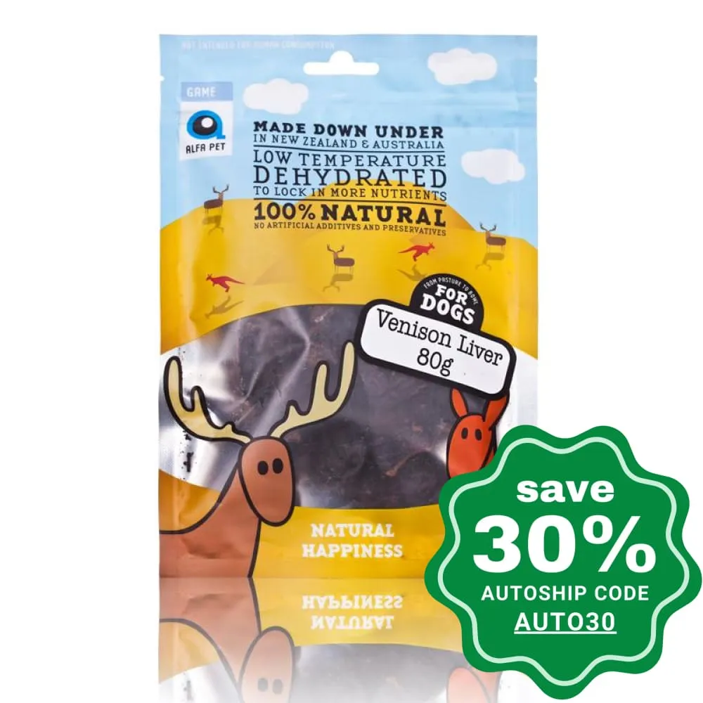 Alfa Pet - Game Series Dog Treats - Venison Liver - 80G