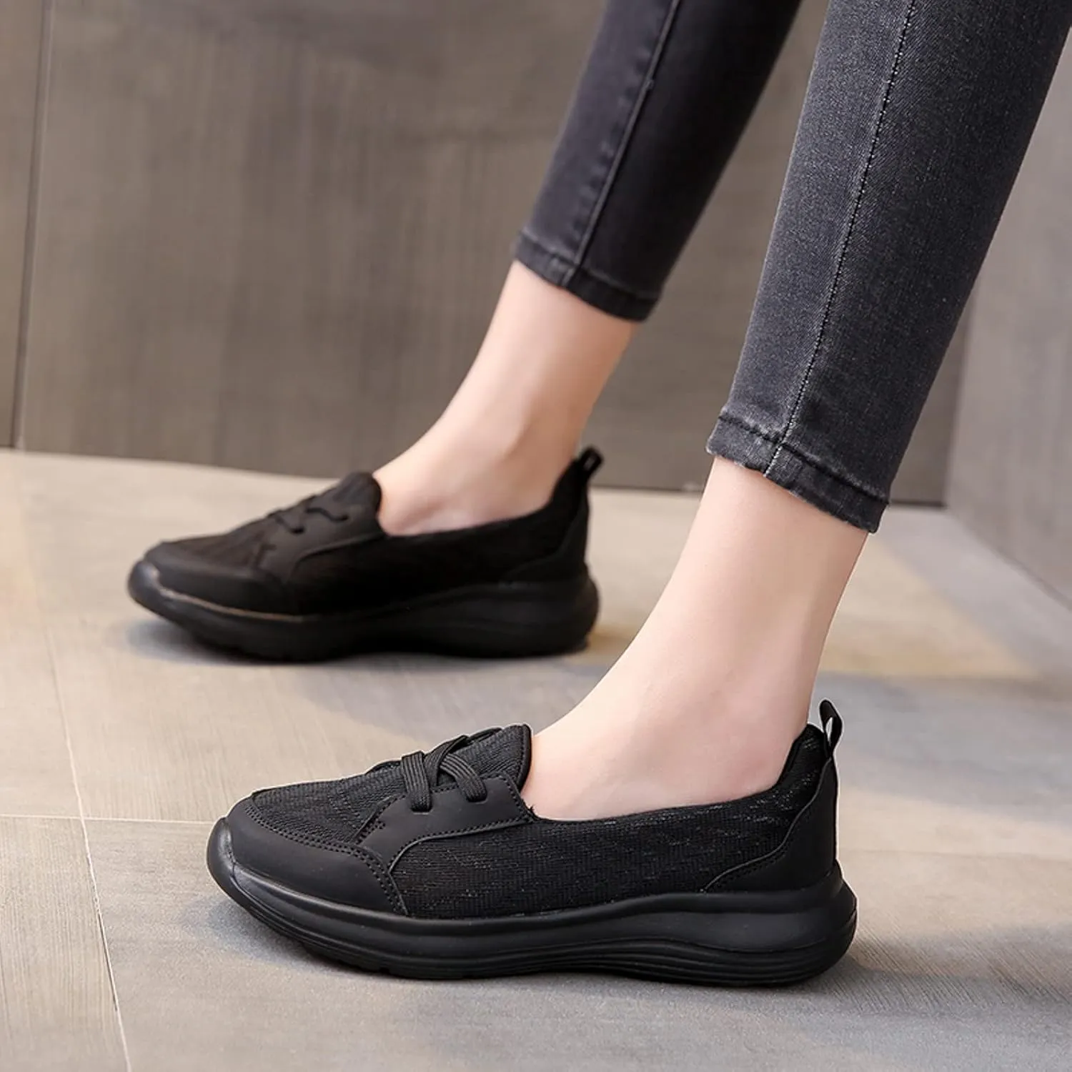 Cathalem Orthopedic Shoes for Women, 2024 New Orthopedic Women's Breathable Slip On Arch Support Non-Slip Shoes
