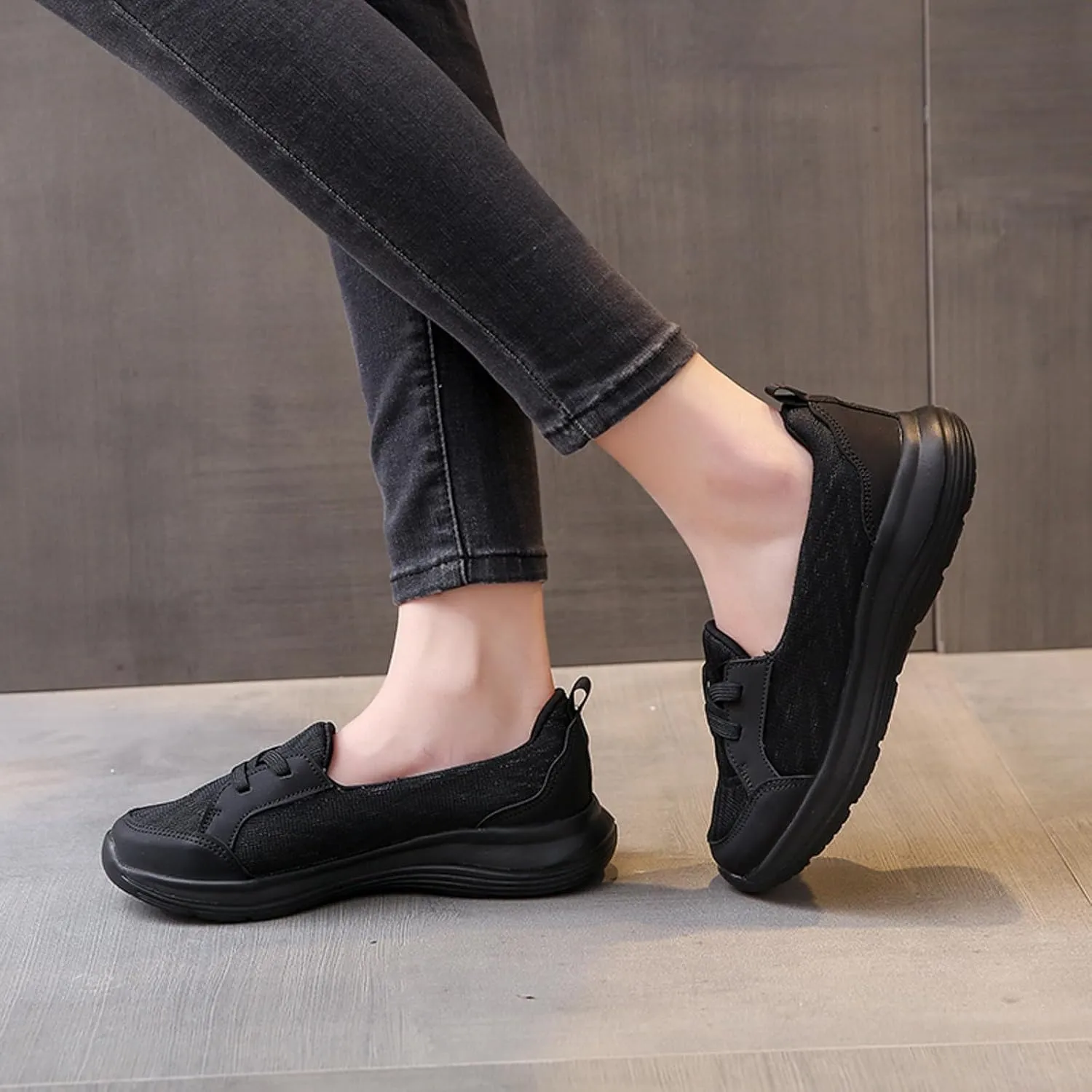 Cathalem Orthopedic Shoes for Women, 2024 New Orthopedic Women's Breathable Slip On Arch Support Non-Slip Shoes