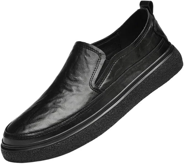 Men's Loafers Men Slip On Pointed Toe Derby Shoes Classic Formal Business Oxfords Shoes