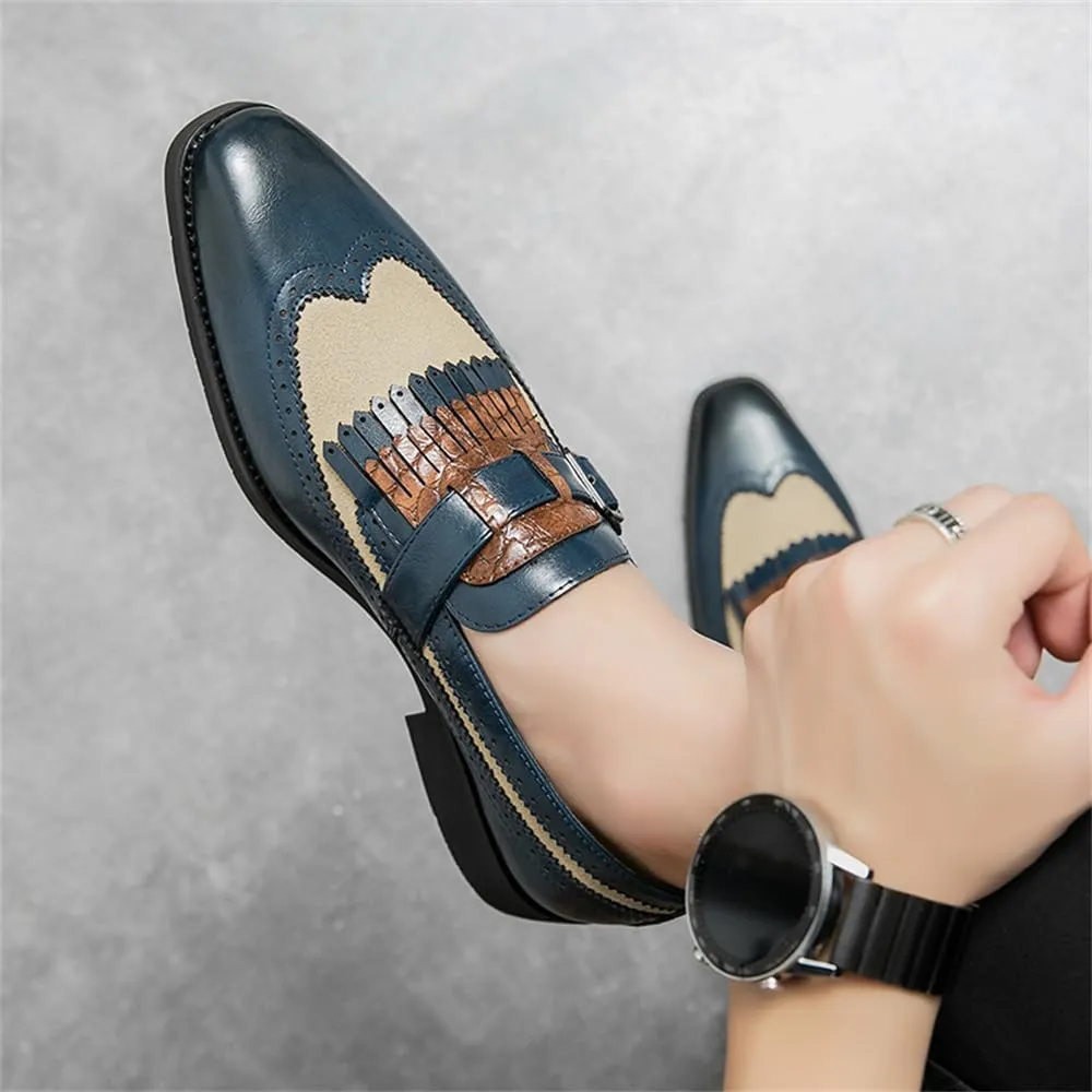 Mens Tassel Slip On Dress Shoes Loafers Casual Flats Formal Oxfords Low Heels