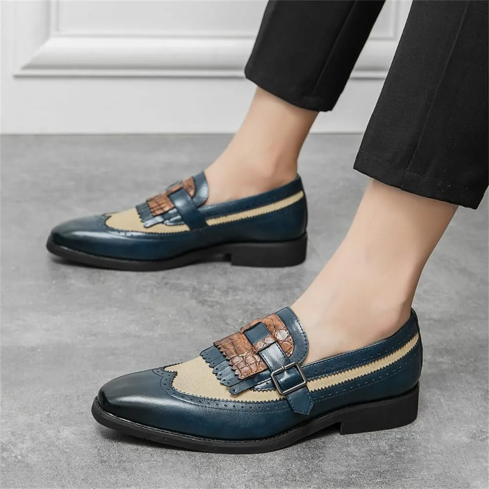 Mens Tassel Slip On Dress Shoes Loafers Casual Flats Formal Oxfords Low Heels