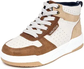 Nautica Kids Sneaker: Lace-Up Fashion Shoe with Boot-Like High Top Design for Boys and Girls (Big Kid/Little Kid Sizes) - Horizon