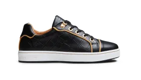 Royal Albartross Buckingham Shoe in Black/Gold
