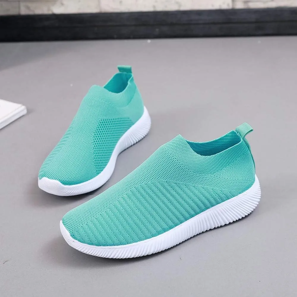 Womens Slip on Walking Shoes Comfort Lightweight Casual Workout Tennis Running Ladies Mesh Shoes Gym Sport Sneakers