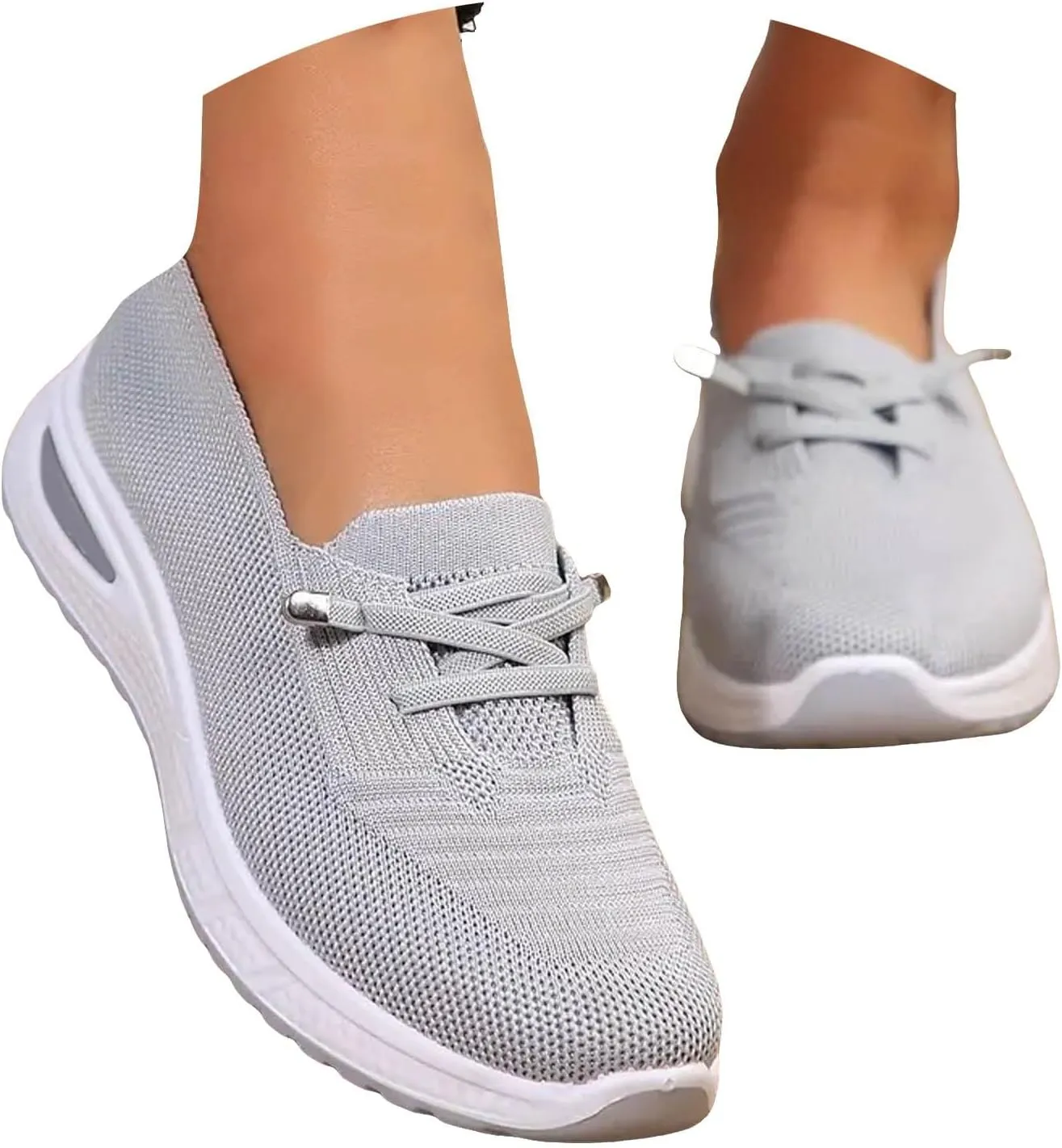 Womens Walking Shoes 2024 New Orthopedic Shoes Breathable Slip On Arch Support Non-Slip Sneakers Comfortable Loafers